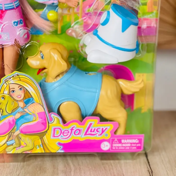 Defa кукла Lucy со кученце и додатоци за грижа за миленикот – слика 4