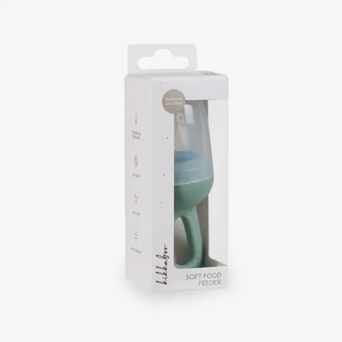 Kikka Boo Силиконска цуцла за овошје Platinum Silicone, Sage (минт)