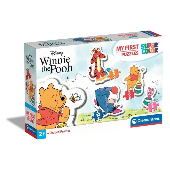 Clementoni My First Puzzles Вини Пу, 4 сложувалки со 3, 6, 9 и 12 парчиња – слика 2