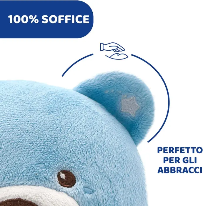 Chicco First Dreams Orsacchiotto – прожектор меченце со лесни светлосни ефекти и релаксирачки мелодии