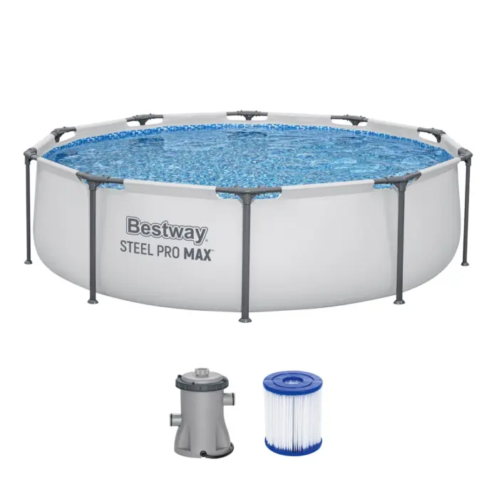 Bestway Pishinë me skelet metalik, 305 x 76 cm