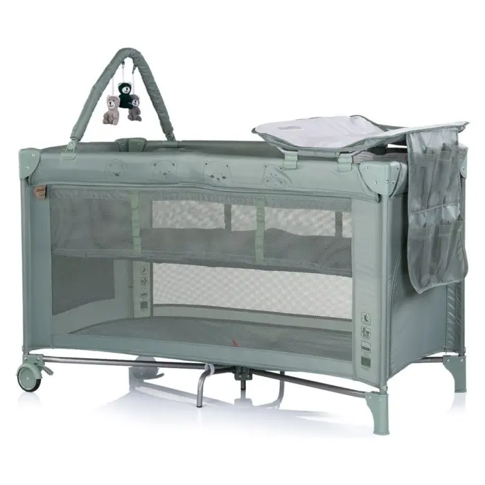CHIPOLINO Luna 2-level foldable cot, matcha, KOSILU263MA