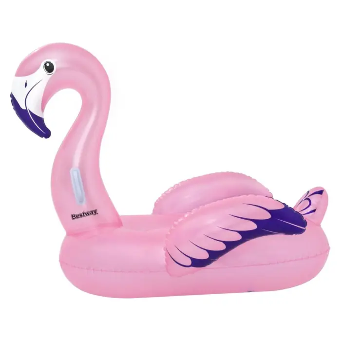 Bestway Luxury Flamingo ride-on inflatable, 153 x 143 cm