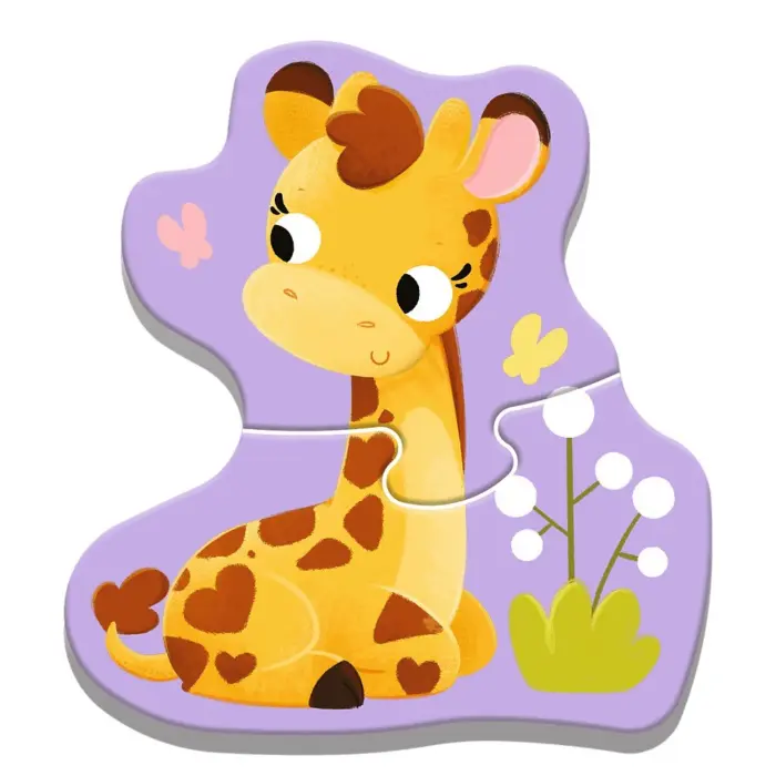 Trefl Бебешка сложувалка Babies and the Bear – Животни, 4 сложувалки од 2 до 5 парчиња – слика 3