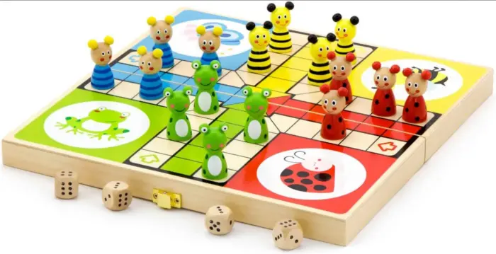 Wooden game “Don't Get Angry” (Ludo) – Viga Toys (50064)