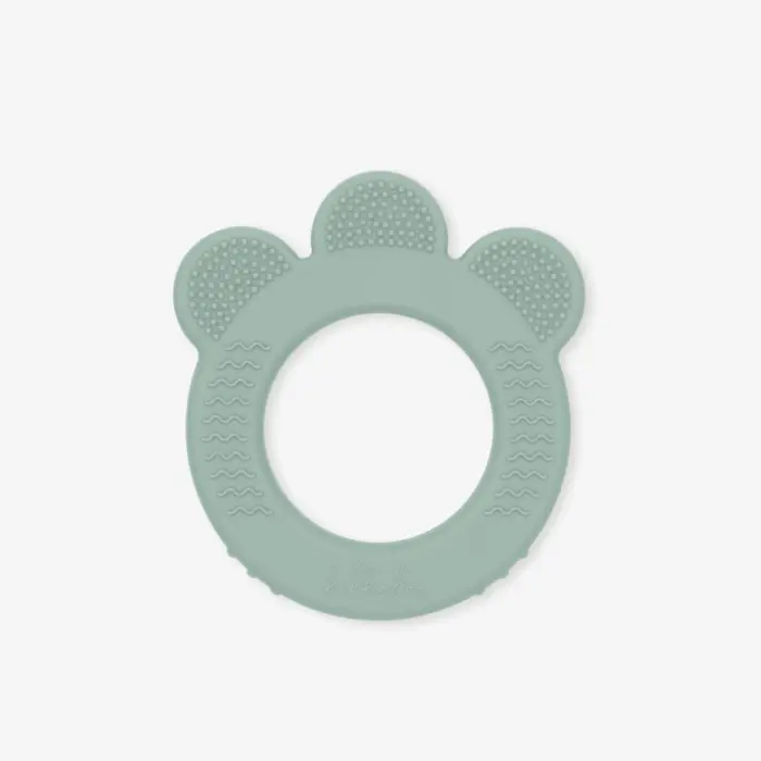 Kikka Boo Kafshuese dhëmbësh silikoni Platinum Silicone me 3 tekstura, Sage (mentol)