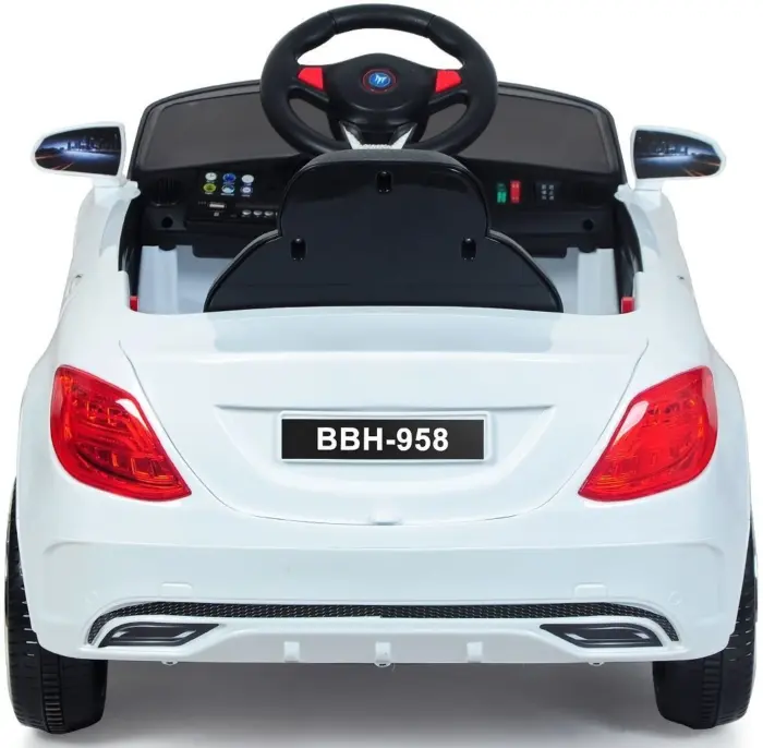 Chipolino Детска кола на акумулатор Spider 12 V со далечински, бела – слика 3
