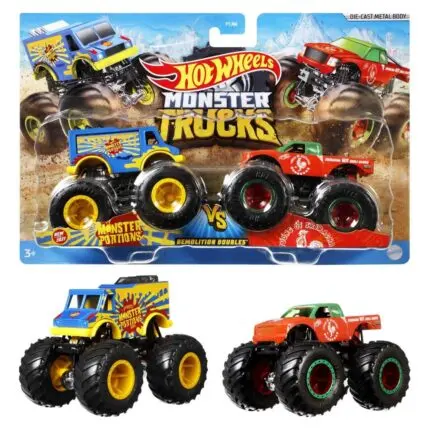 Hot Wheels Monster Trucks 2 në 1 (i përzier)
