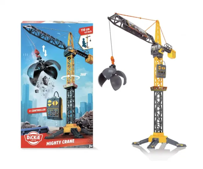 Dickie Toys Кран 110 cm со далечински управувач на кабел – слика 5