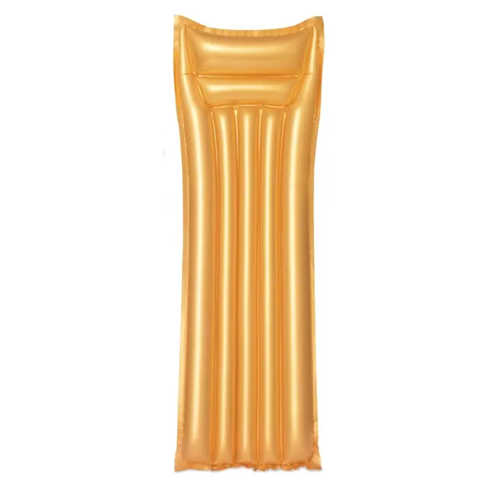 Bestway Gold inflatable mattress with pillow, metallic gold, 183 x 69 cm