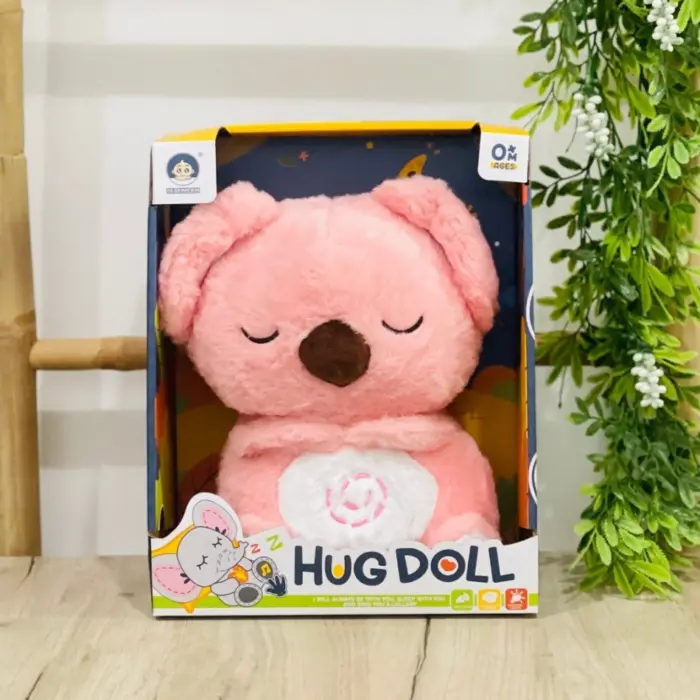 Плишана коала што дише, со смирувачко светло и звуци, Hug Doll
