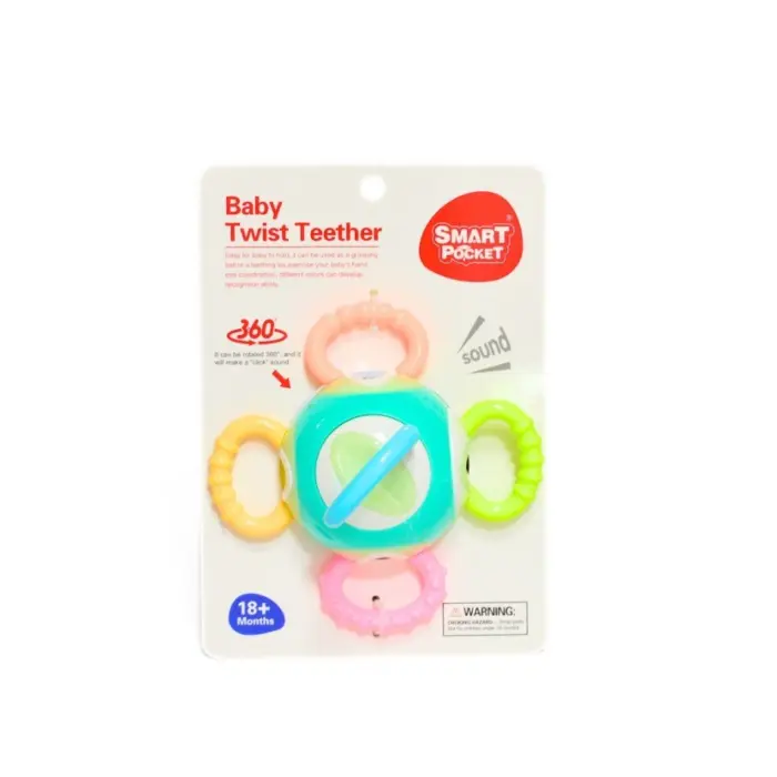 Smart Pocket Глодалка-тропка Baby Twist Teether што се врти 360° – слика 3