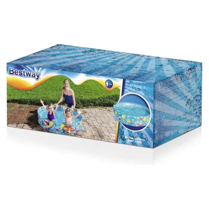 Bestway Pishinë për fëmijë Fill ‘n Fun me motive detare, Ø122 x 25 cm