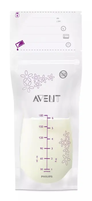 Philips Avent Qese për ruajtjen e qumështit të gjirit, 25 copë