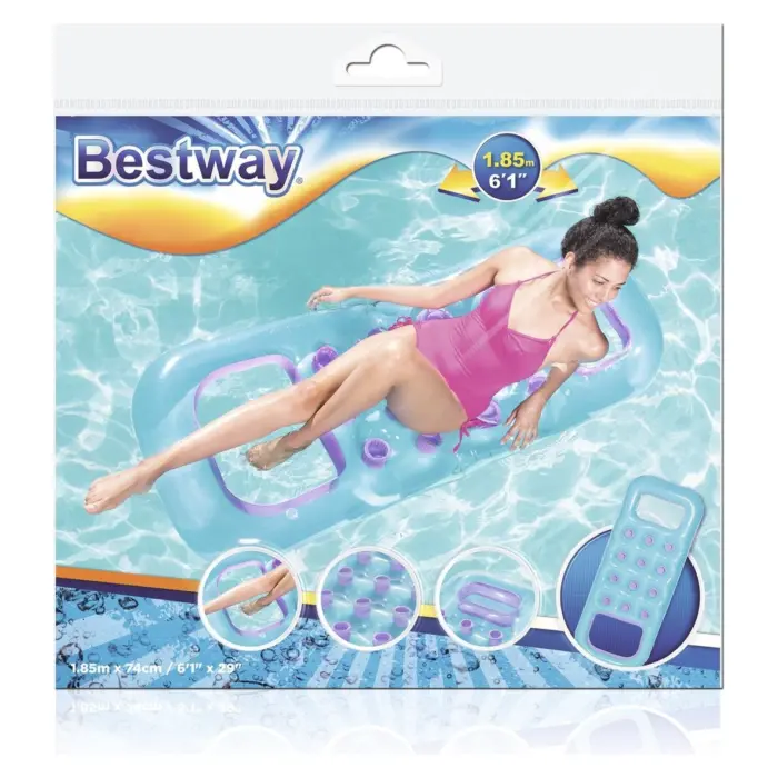 Bestway Душек на дување со отвор за нозе Open Pool Float, 185 x 74 cm