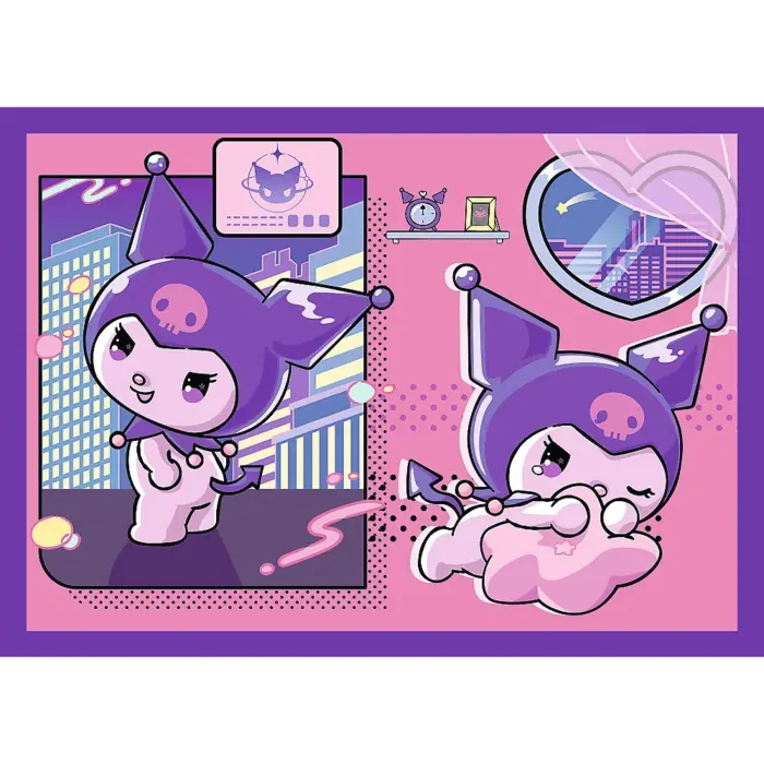 Trefl Puzzle 4 në 1 Kuromi nga Hello Kitty and Friends, 35, 48, 54 dhe 70 pjesë – foto 5