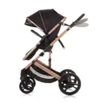 Baby Stroller Amore- Obsidian/Gold