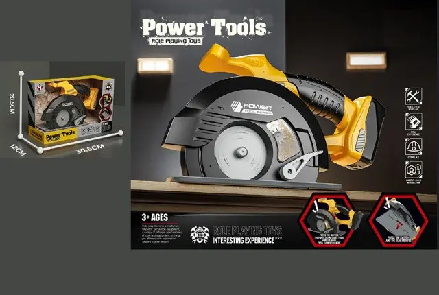 Power Tools kids' circular saw with spinning blade Power Tools kids' circular saw with spinning blade