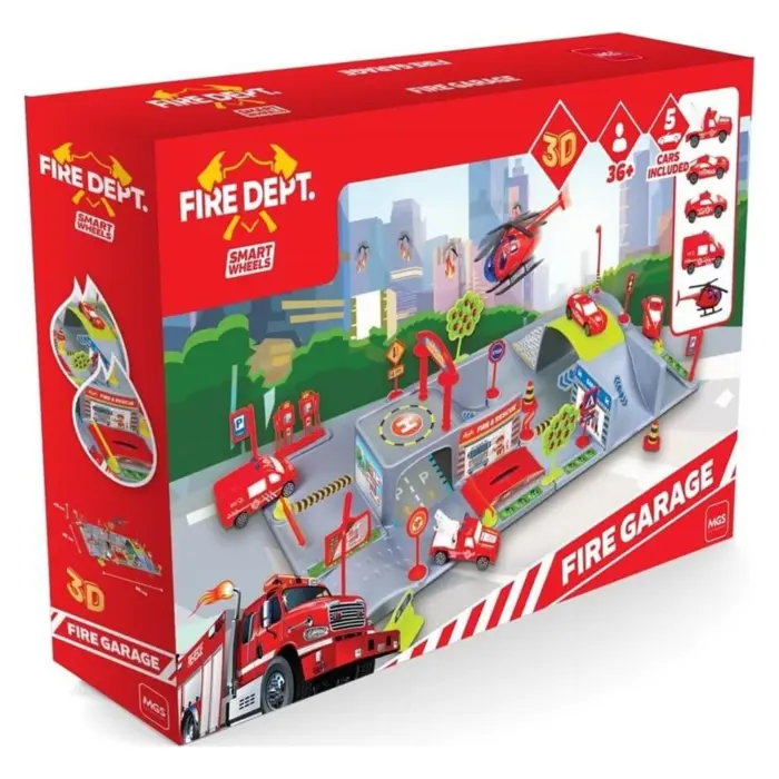 MGS Fire Garage fire station with 5 vehicles, 5742