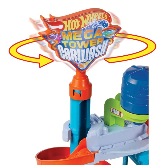 Hot Wheels City Mega lavazh makinash me makinë që ndryshon ngjyrë – foto 4