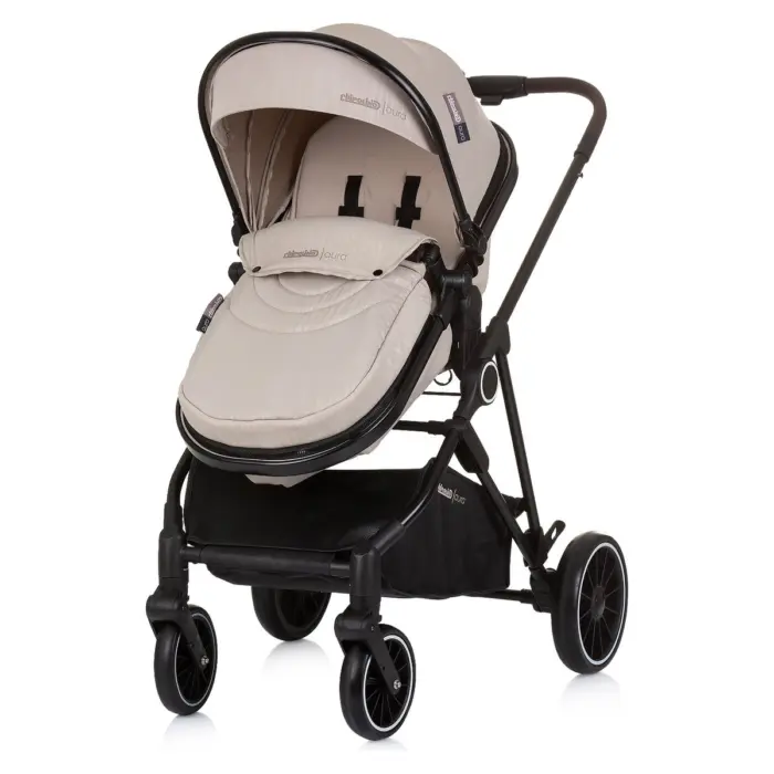 Chipolino Aura 2-in-1 baby stroller, Macadamia