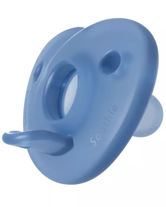 Philips Avent Soothie silicone soother 0–6 months, 2 pieces, blue