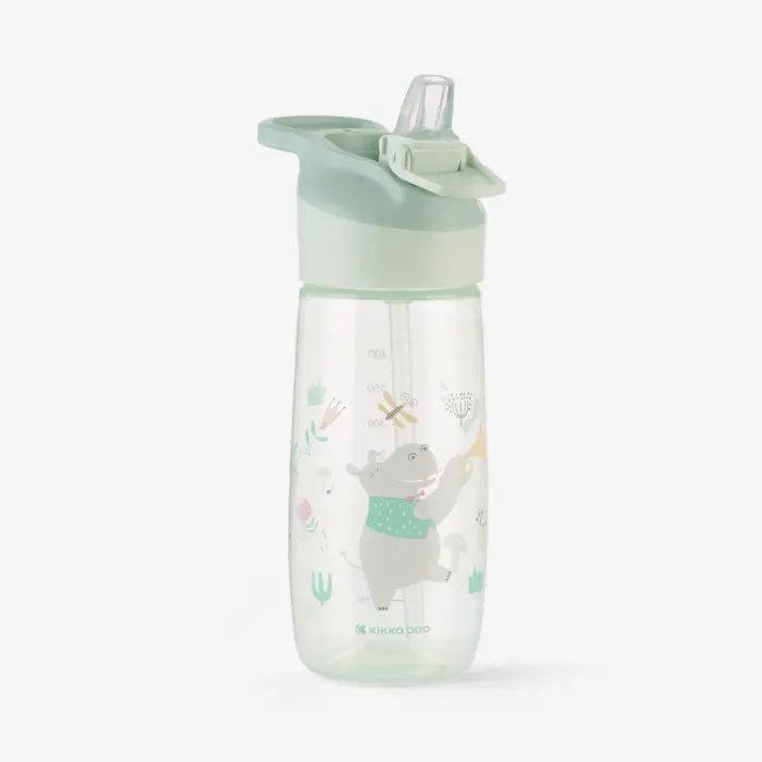 Kikka Boo Shishe me thithkë silikoni Music Fest, 450 ml, mentol