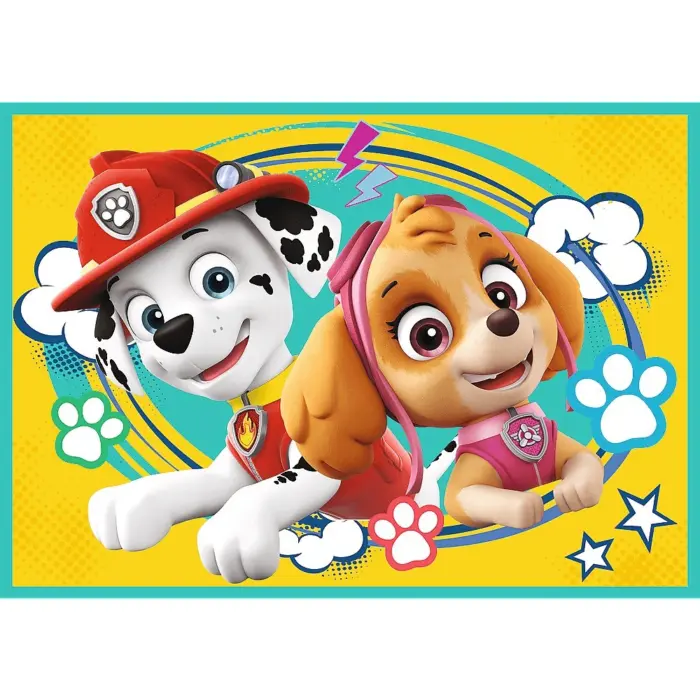 Trefl Сложувалка 4 во 1 Paw Patrol – Веселата екипа, 12, 15, 20 и 24 парчиња – слика 3
