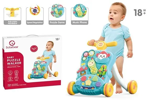 Sobebear Baby Puzzle Walker with activity panel and music