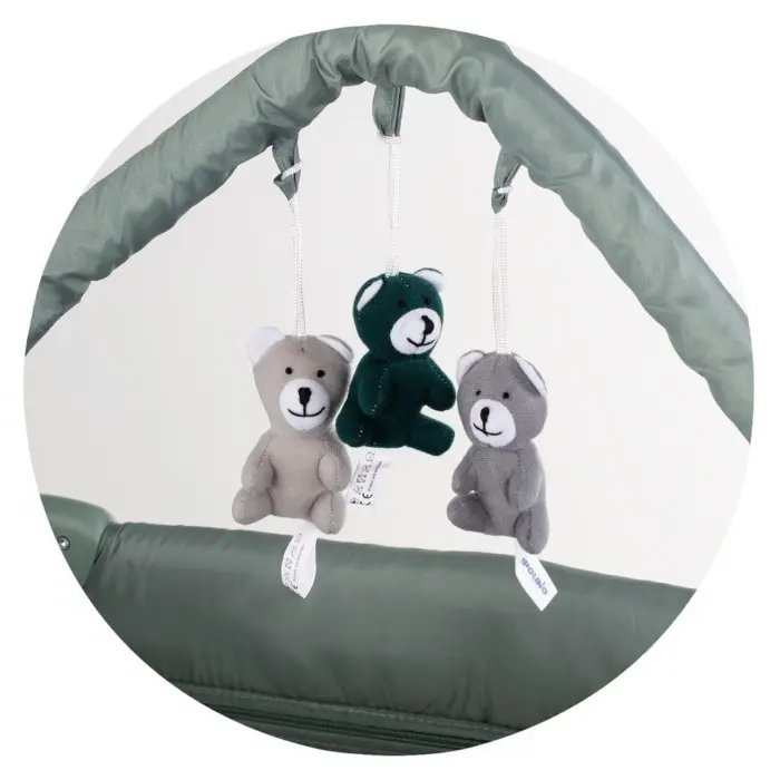 CHIPOLINO Luna 2-level foldable cot, matcha, KOSILU263MA