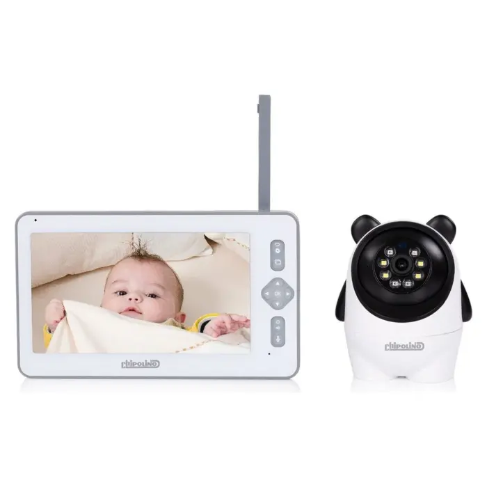 Video monitor për bebe CHIPOLINO Titan me ekran 7 inç Full HD, i bardhë, VIBEFTI02501WH