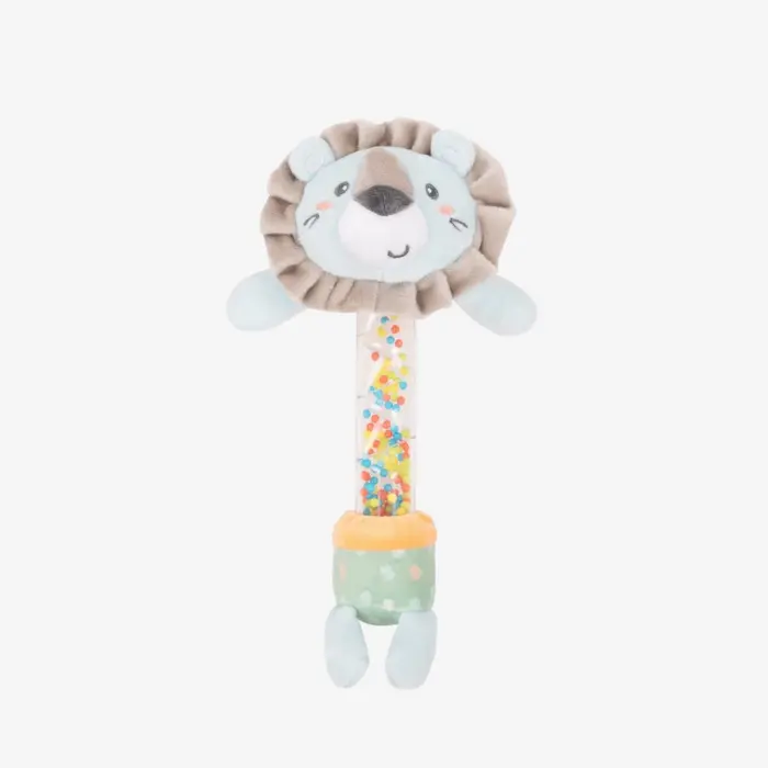 Kikka Boo Soft rattle Jungle King with tube with colorful balls, 26 cm