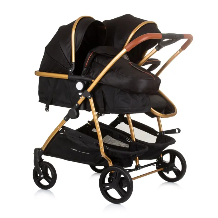 Baby Stroller Duo Smart- Obsidian/Leaves