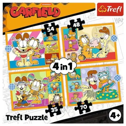 Trefl Garfield loves lasagne 4-in-1 puzzle, 35, 48, 54 and 70 pieces – image 2