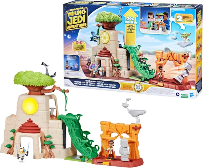 Star Wars Tenoo Jedi Temple – playset with figures and accessories