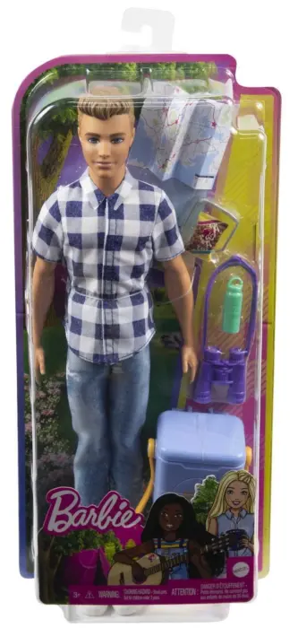 Barbie Кукла Ken за кампување, со ладилник и додатоци – слика 2