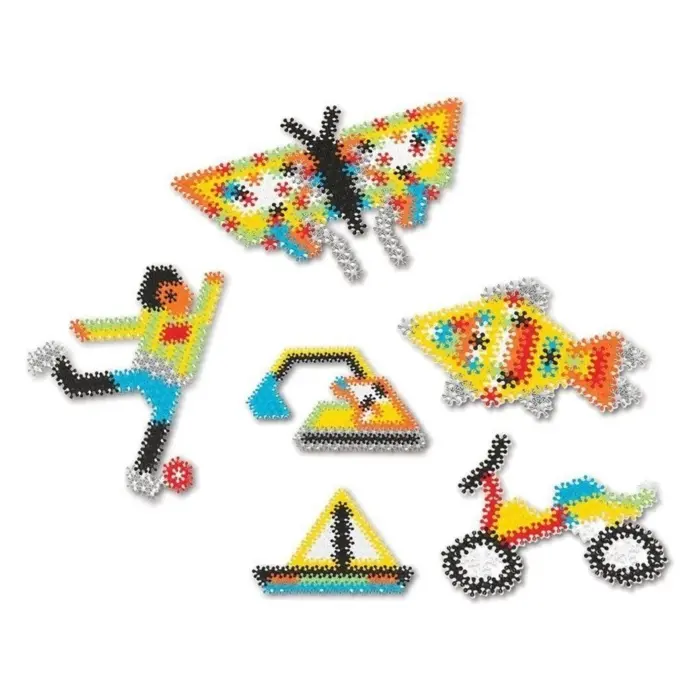 Set ndërtimi Dede Flower Puzzle me pjesë lulesh në kuti, 250 pjesë