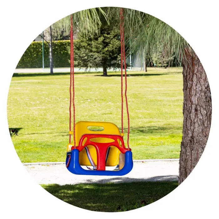 Trampolinë Chipolino Playground 200 cm me rrëshqitëse, lëkundëse dhe shkallë