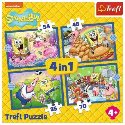 Trefl SpongeBob – Underwater life 4-in-1 puzzle, 35, 48, 54 and 70 pieces – image 2