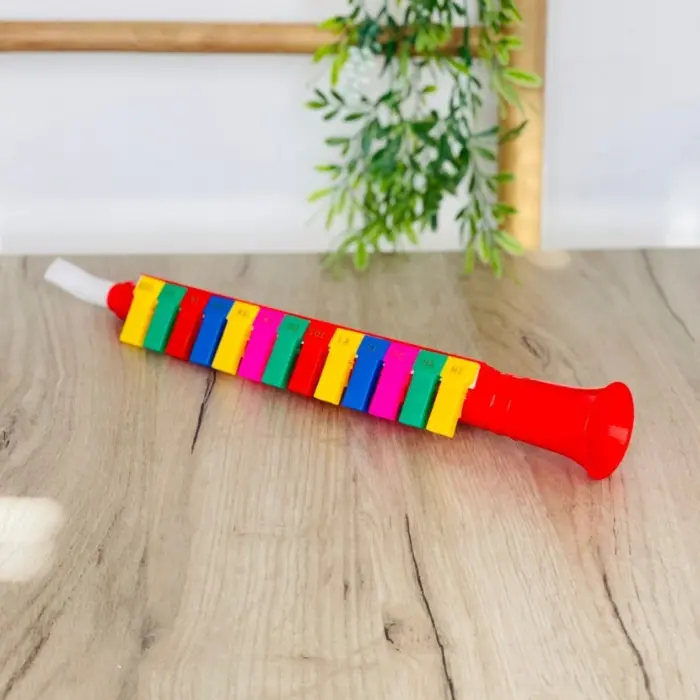 Kids' melodica with 13 notes and colorful keys, 41.5 cm – image 3