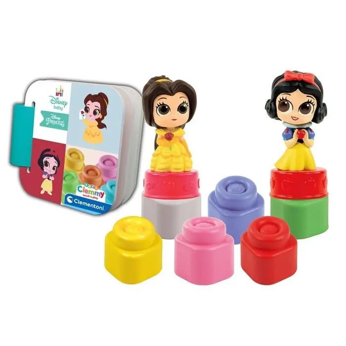 Clementoni Soft Clemmy Disney Baby Сет Snow White и Belle со меки коцки Clementoni Soft Clemmy Disney Baby Сет Snow White и Belle со меки коцки