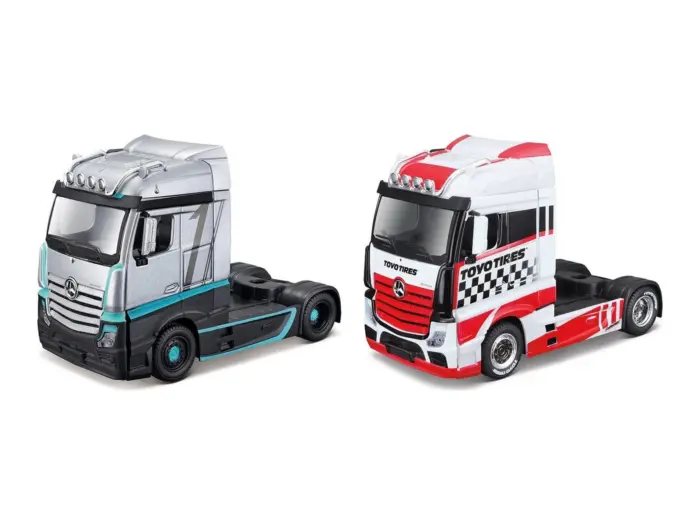 Bburago Street Fire Custom Cabs Kabinë metalike tërheqëse kamioni 1:43, asortiment
