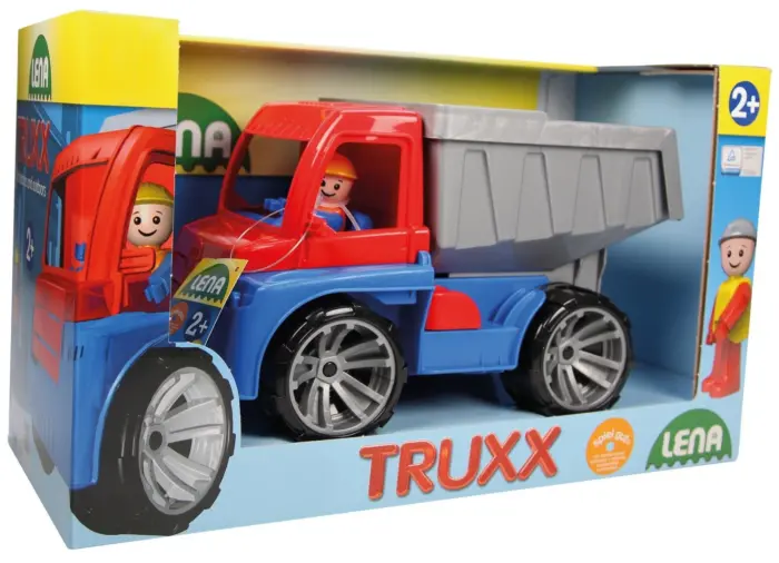 Lena TRUXX dump truck with driver figure, length 27 cm