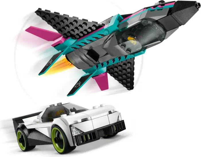 LEGO® City Млазен авион наспроти автомобил (60489) – слика 3