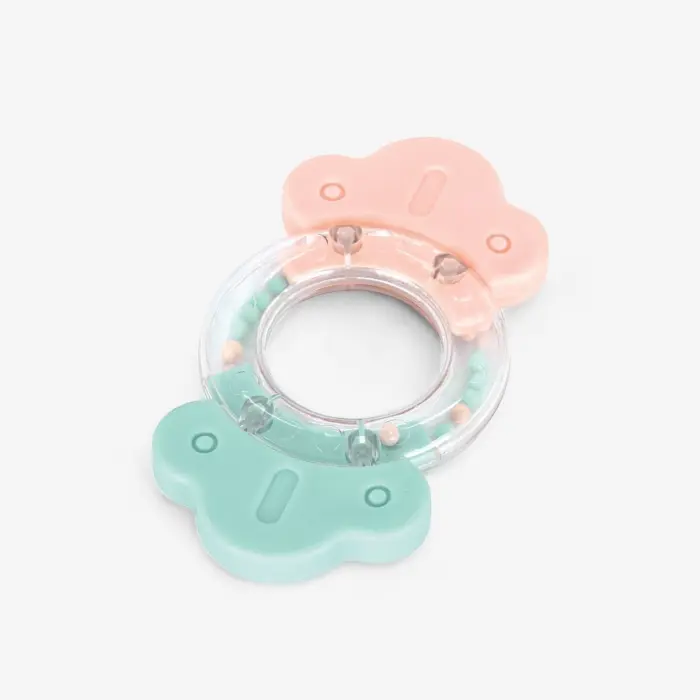 Kikka Boo Rattle and teether Bonbon with silicone teethers, pink