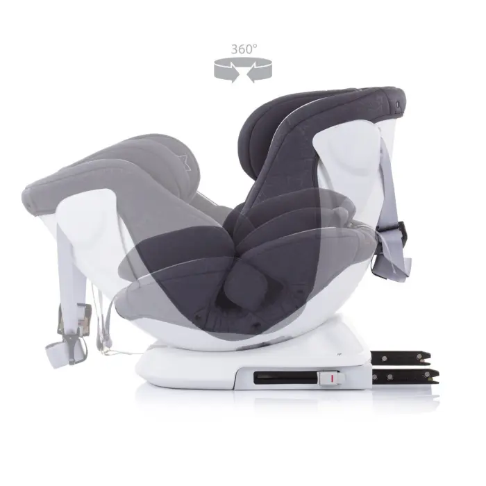Karrige makine Chipolino Rotix 360° me ISOFIX, 0–36 kg, gri (mist)