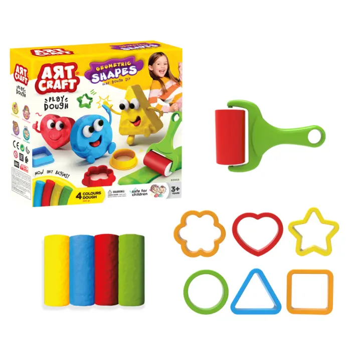 MODELING CLAY SET GEOMETRIC SHAPES