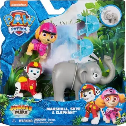 Paw Patrol сет од 3 фигури со тема џунгла