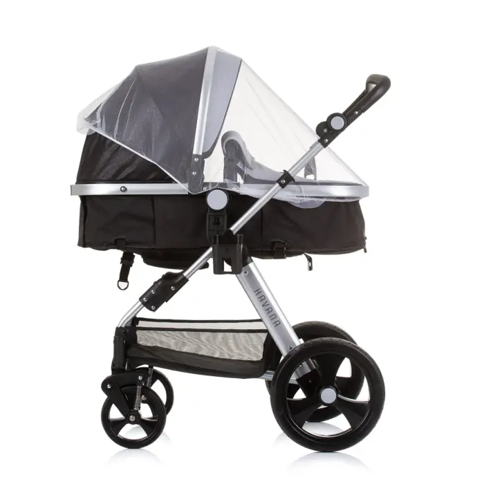 Baby Stroller Havana- Obsidian/Silver