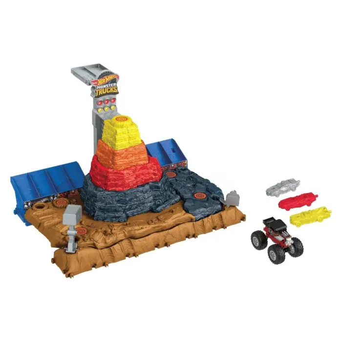 HOT WHEELS Set shkatërrimi Monster Trucks Arena Smashers Bone Shaker Ultimate Crush Yard, HNB96